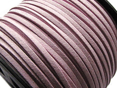 Veloursband, Wildleder-Imitat, lila lavendel, 3x1,5mm, 1m